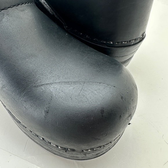 Dansko Professional Cabrio Clog Slip On Sz 35/4.5-5 Leather Casual Comfort Black - Picture 3 of 12